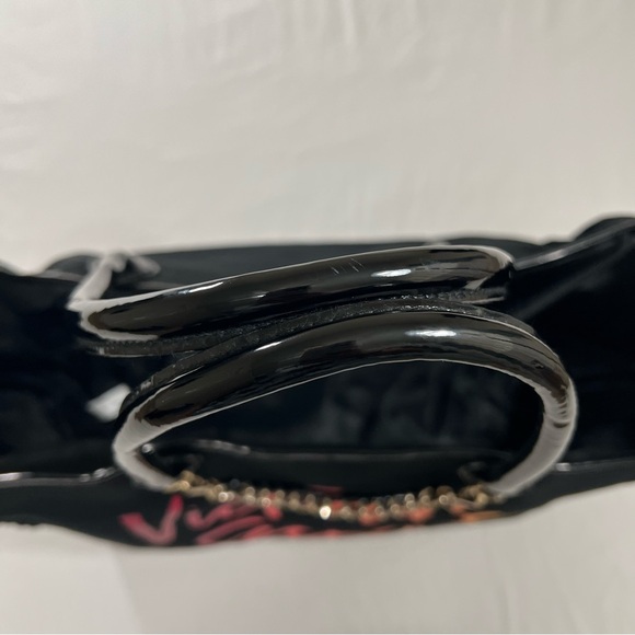 Victoria's Secret Black Fifth Avenue New York Tote Gold Chain Accents - Picture 12 of 16